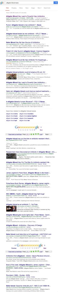 Google alligator blood